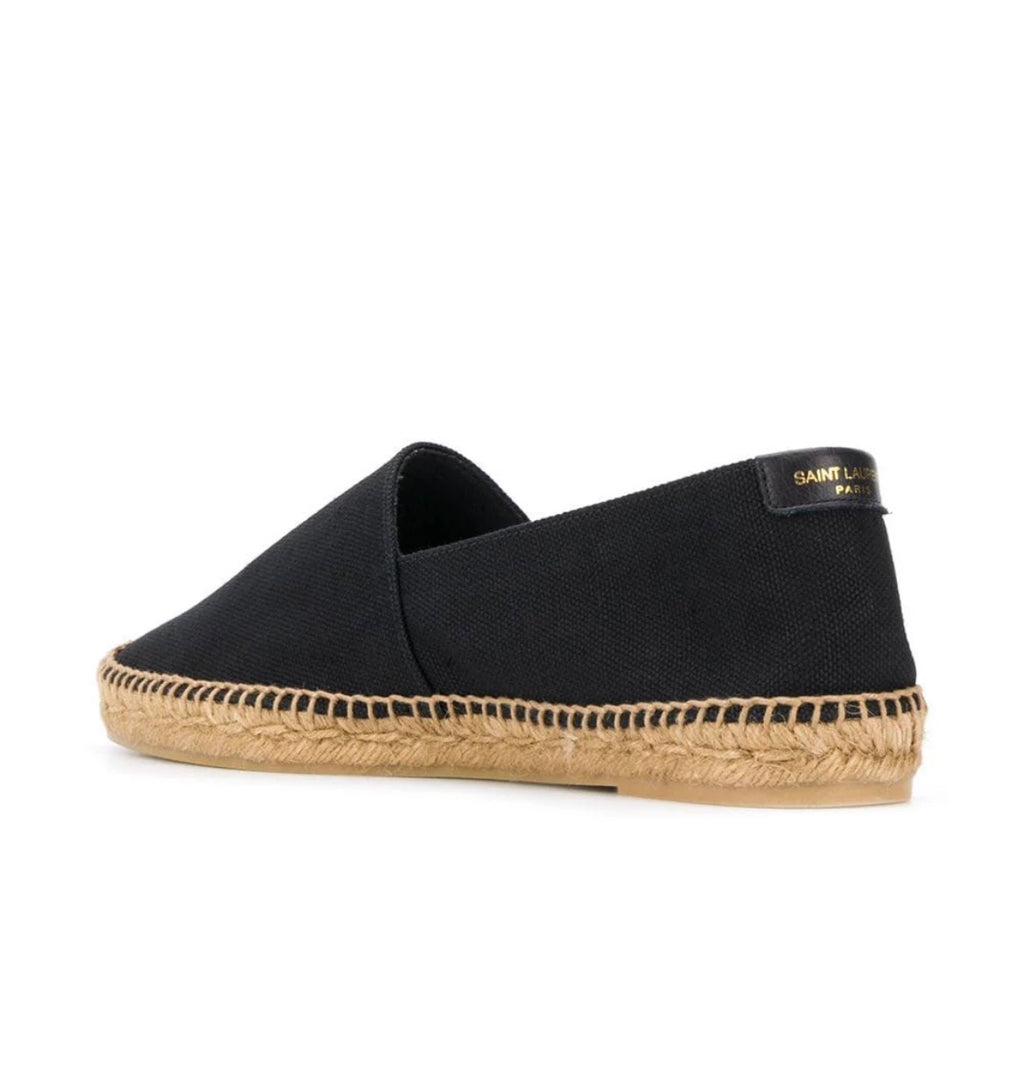 Saint Laurent Black Canvas Espadrilles