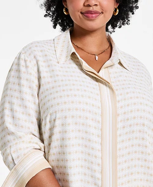 Vince Camuto Plus Size Long-Sleeve Blouse