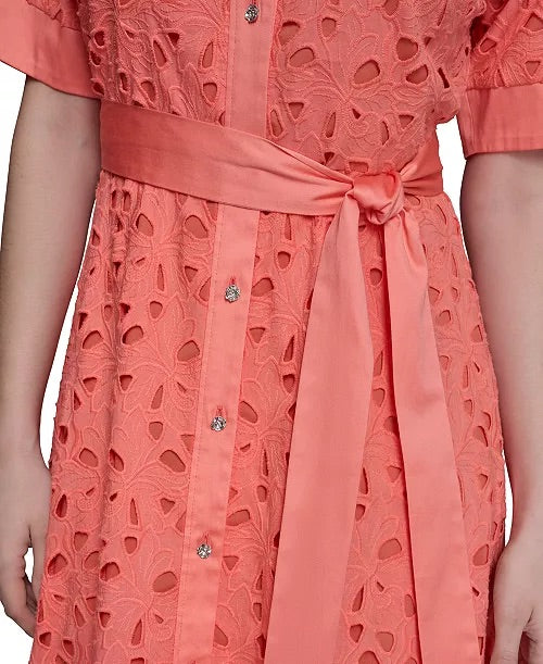 Karl Lagerfeld Paris Eyelet Dress