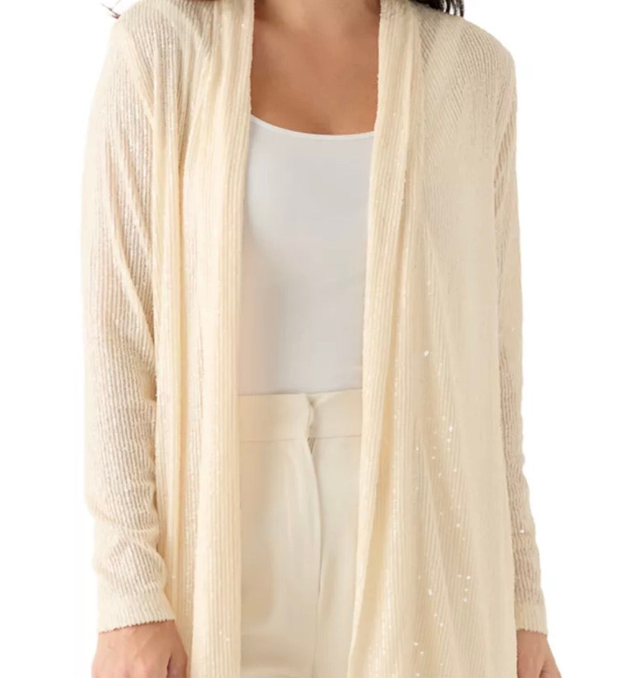 AK Anne Klein Sequin Cardigan