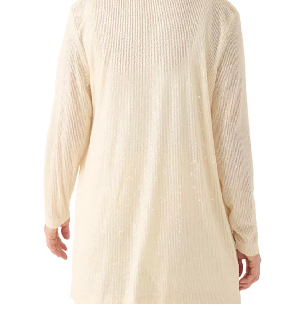AK Anne Klein Sequin Cardigan