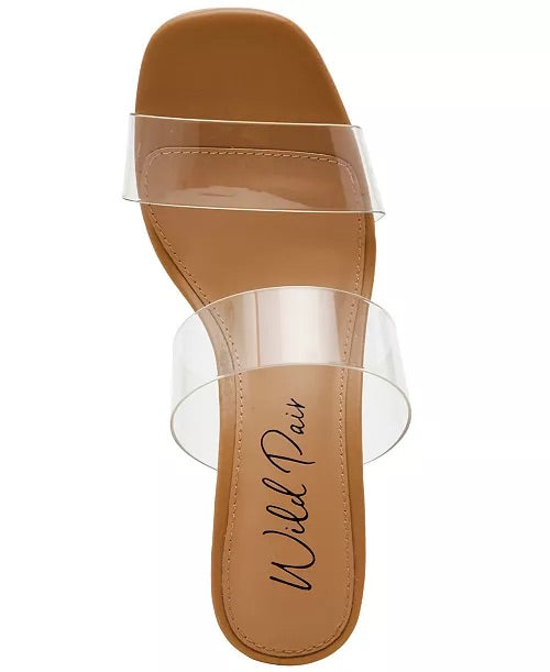 Wild Pair Zandria Clear Vinyl Dress Heels